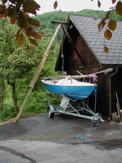 Unterwasserschiff angeschliffen